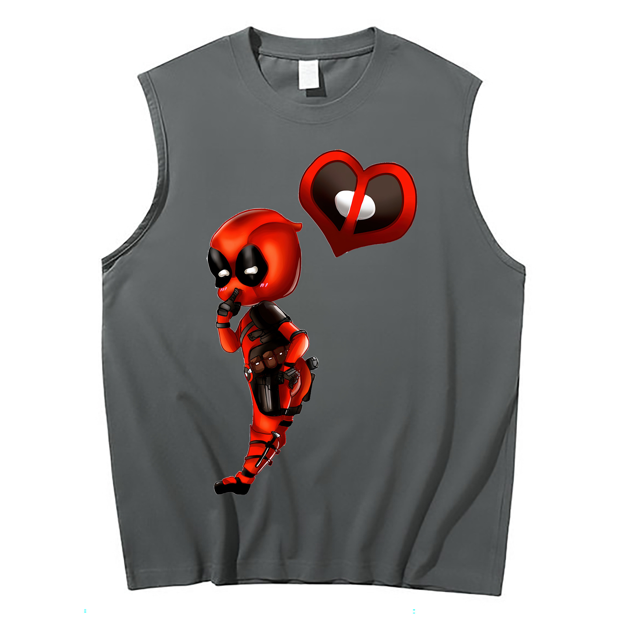 （画像用） Deadpool デッドプール コットン100％タンクトップ（フロントプリント）